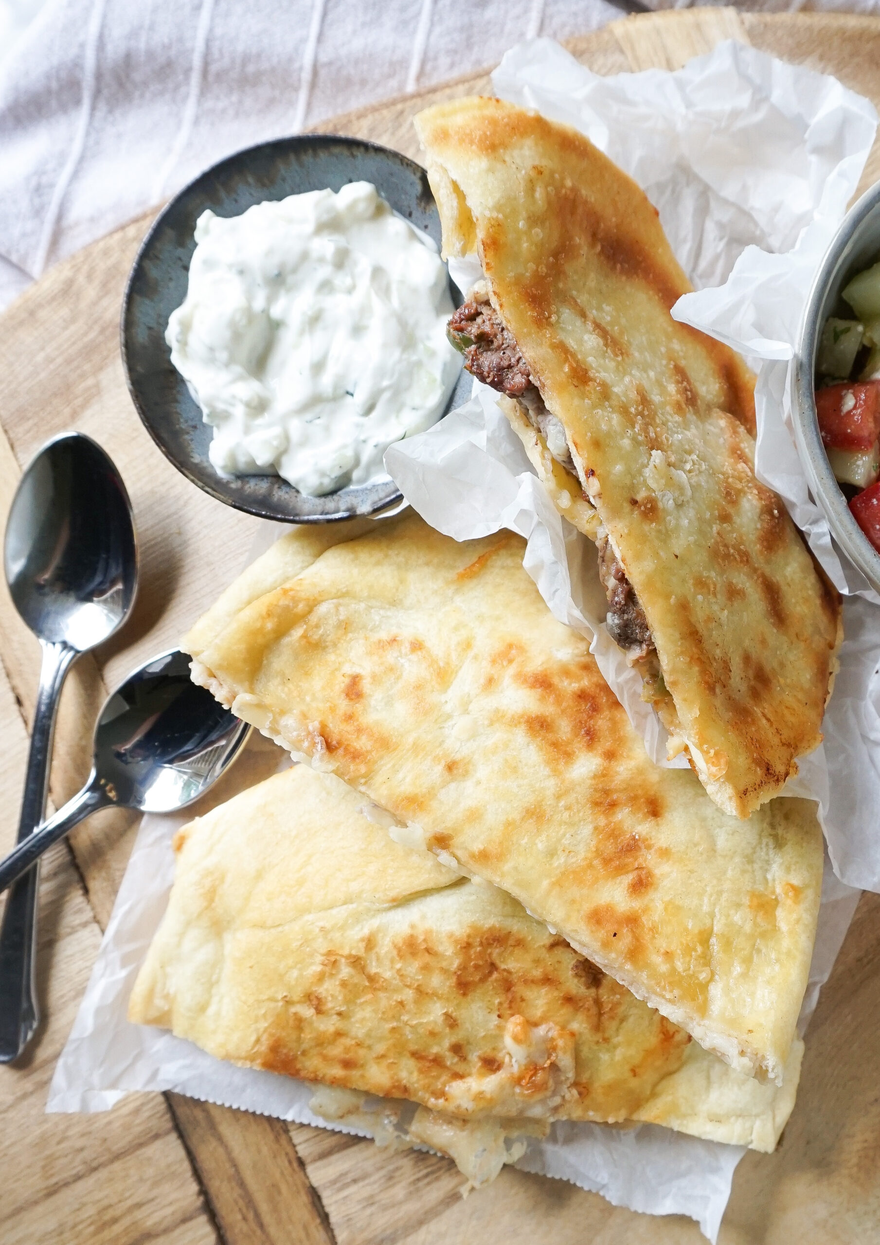 Lamb Arayes (Lebanese Stuffed Pitas)